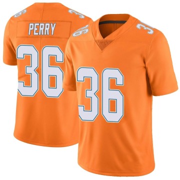 Jamal Perry Men's Orange Limited Color Rush Jersey