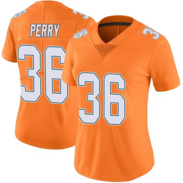 Jamal Perry Women's Orange Limited Color Rush Jersey