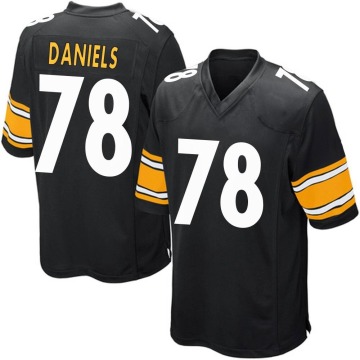 James Daniels Youth Black Game Team Color Jersey
