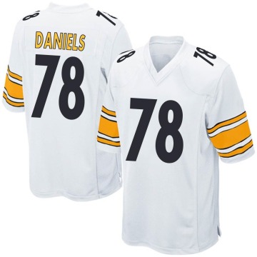 James Daniels Youth White Game Jersey