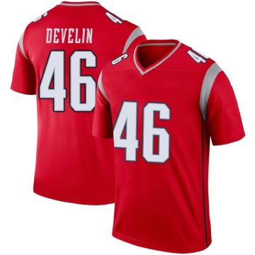 James Develin Youth Red Legend Inverted Jersey