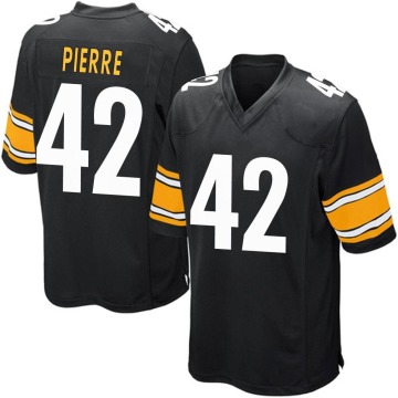 James Pierre Youth Black Game Team Color Jersey