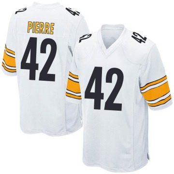 James Pierre Youth White Game Jersey
