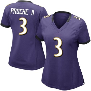 James Proche II Women's Purple Limited Team Color Vapor Untouchable Jersey