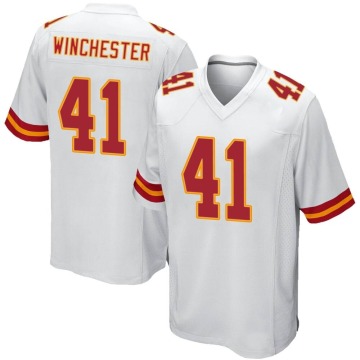 James Winchester Men's White Game Jersey