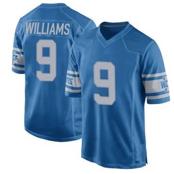 Jameson Williams Youth Blue Game Throwback Vapor Untouchable Jersey
