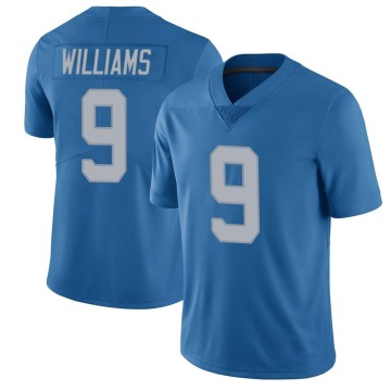 Jameson Williams Youth Blue Limited Throwback Vapor Untouchable Jersey