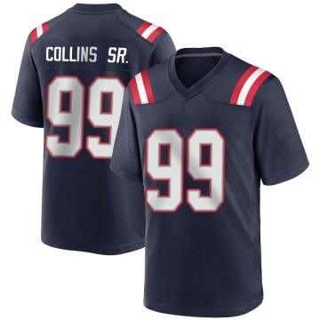 Jamie Collins Sr. Youth Navy Blue Game Team Color Jersey