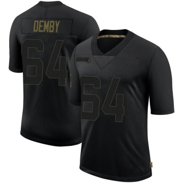 Jamil Demby Men's Black Limited 2020 Salute To Service Jersey