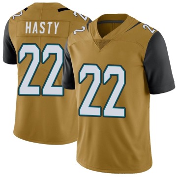 JaMycal Hasty Youth Gold Limited Color Rush Vapor Untouchable Jersey