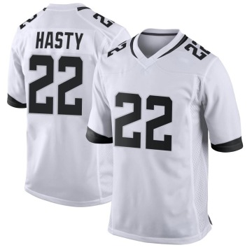 JaMycal Hasty Youth White Game Jersey