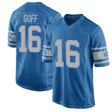 Jared Goff Youth Blue Game Throwback Vapor Untouchable Jersey