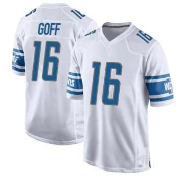 Jared Goff Youth White Game Jersey