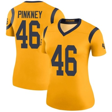 Jared Pinkney Women's Pink Legend Color Rush Gold Jersey