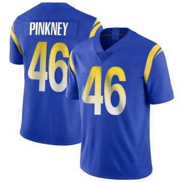 Jared Pinkney Youth Pink Limited Royal Alternate Vapor Untouchable Jersey