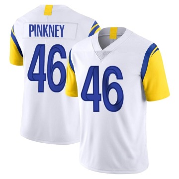 Jared Pinkney Youth Pink Limited White Vapor Untouchable Jersey