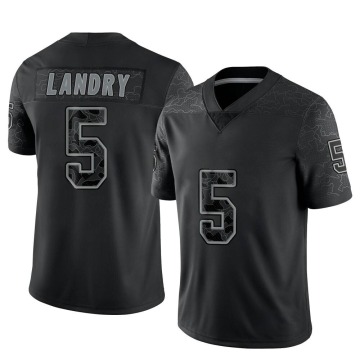 Jarvis Landry Men's Black Limited Reflective Jersey