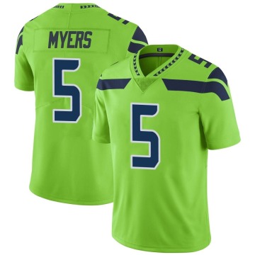 Jason Myers Youth Green Limited Color Rush Neon Jersey
