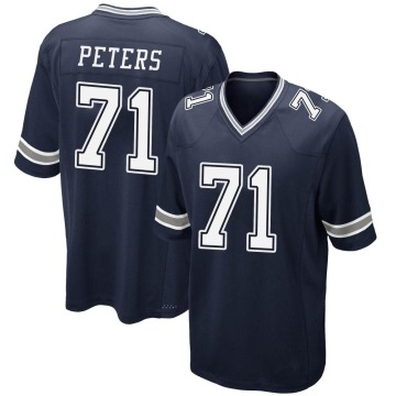 Jason Peters Youth Navy Game Team Color Jersey