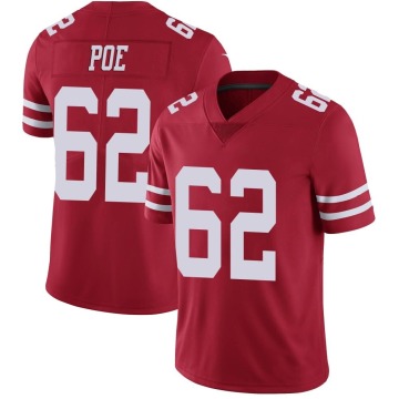 Jason Poe Youth Red Limited Team Color Vapor Untouchable Jersey