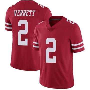 Jason Verrett Youth Red Limited Team Color Vapor Untouchable Jersey