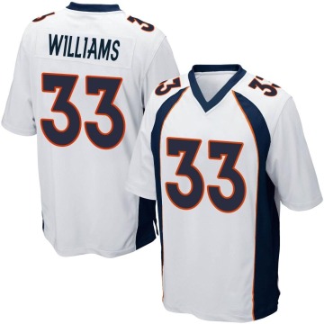Javonte Williams Youth White Game Jersey
