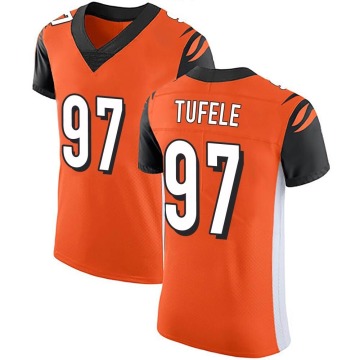 Jay Tufele Men's Orange Elite Alternate Vapor Untouchable Jersey