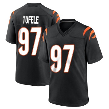 Jay Tufele Youth Black Game Team Color Jersey