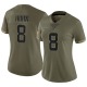 Jaycee Horn Women's Olive Limited 2022 Salute To Service Jersey