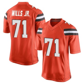 Jedrick Wills Jr. Men's Orange Game Alternate Jersey