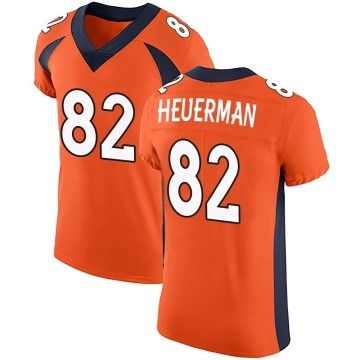 Jeff Heuerman Men's Orange Elite Team Color Vapor Untouchable Jersey