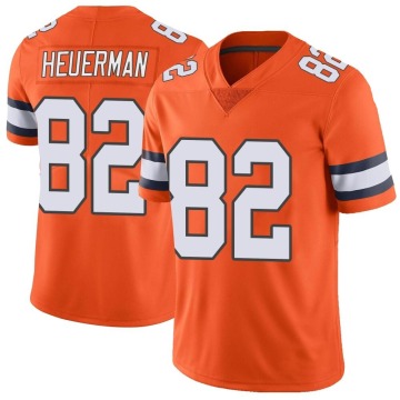 Jeff Heuerman Youth Orange Limited Color Rush Vapor Untouchable Jersey