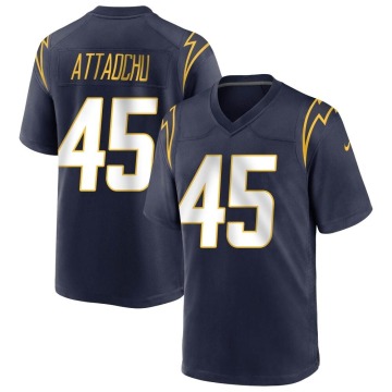 Jeremiah Attaochu Youth Navy Game Team Color Jersey