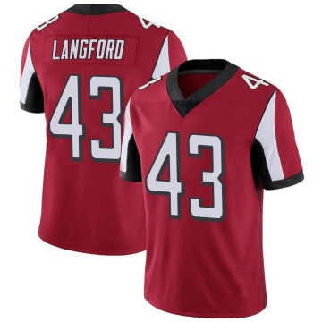 Jeremy Langford Youth Red Limited Team Color Vapor Untouchable Jersey