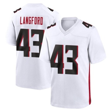Jeremy Langford Youth White Game Jersey