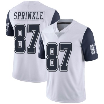 Jeremy Sprinkle Youth White Limited Color Rush Vapor Untouchable Jersey