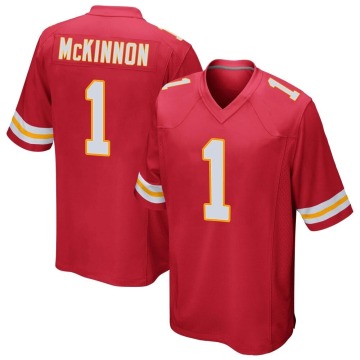 Jerick McKinnon Youth Red Game Team Color Jersey
