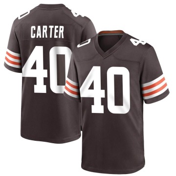 Jermaine Carter Youth Brown Game Team Color Jersey