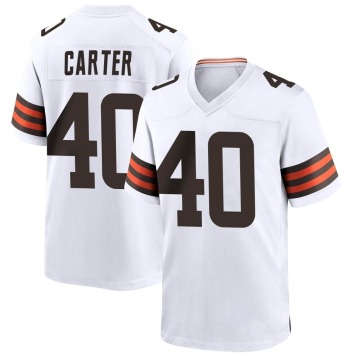 Jermaine Carter Youth White Game Jersey