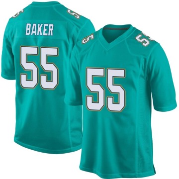 Jerome Baker Youth Aqua Game Team Color Jersey