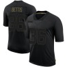 Jerome Bettis Men's Black Limited 2020 Salute To Service Jersey