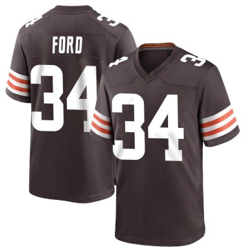 Jerome Ford Youth Brown Game Team Color Jersey