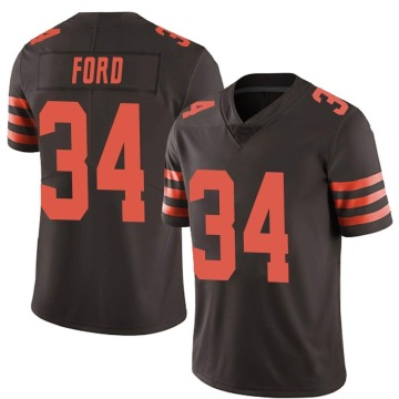 Jerome Ford Youth Brown Limited Color Rush Jersey