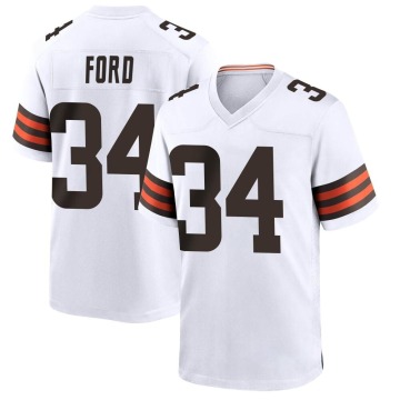 Jerome Ford Youth White Game Jersey