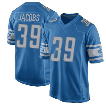 Jerry Jacobs Men's Blue Game Team Color Jersey