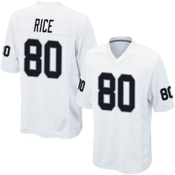 Jerry Rice Men's White Game Jersey