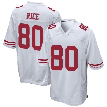 Jerry Rice Men's White Game Jersey
