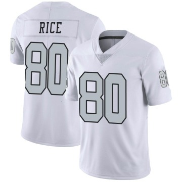 Jerry Rice Men's White Limited Color Rush Jersey