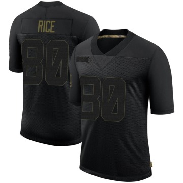 Jerry Rice Youth Black Limited 2020 Salute To Service Jersey