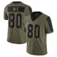 Jerry Rice Youth Olive Limited 2021 Salute To Service Jersey